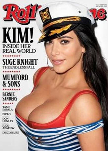 Ecco la cover che la storica rivista musicale americana Rolling Stone ha dedicato a Kim Kardashian.  (Instagram)